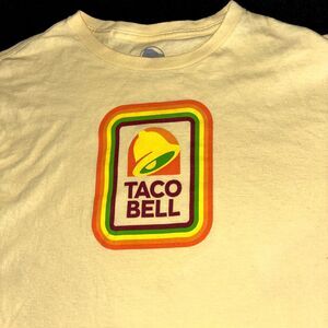 Taco Bell Women's T-Shirt Yellow Taco Bell Logo Large